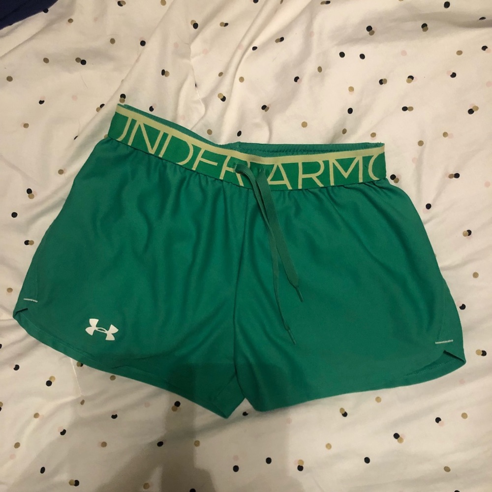 green under armour shorts